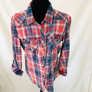 Plaid Jean Shirt